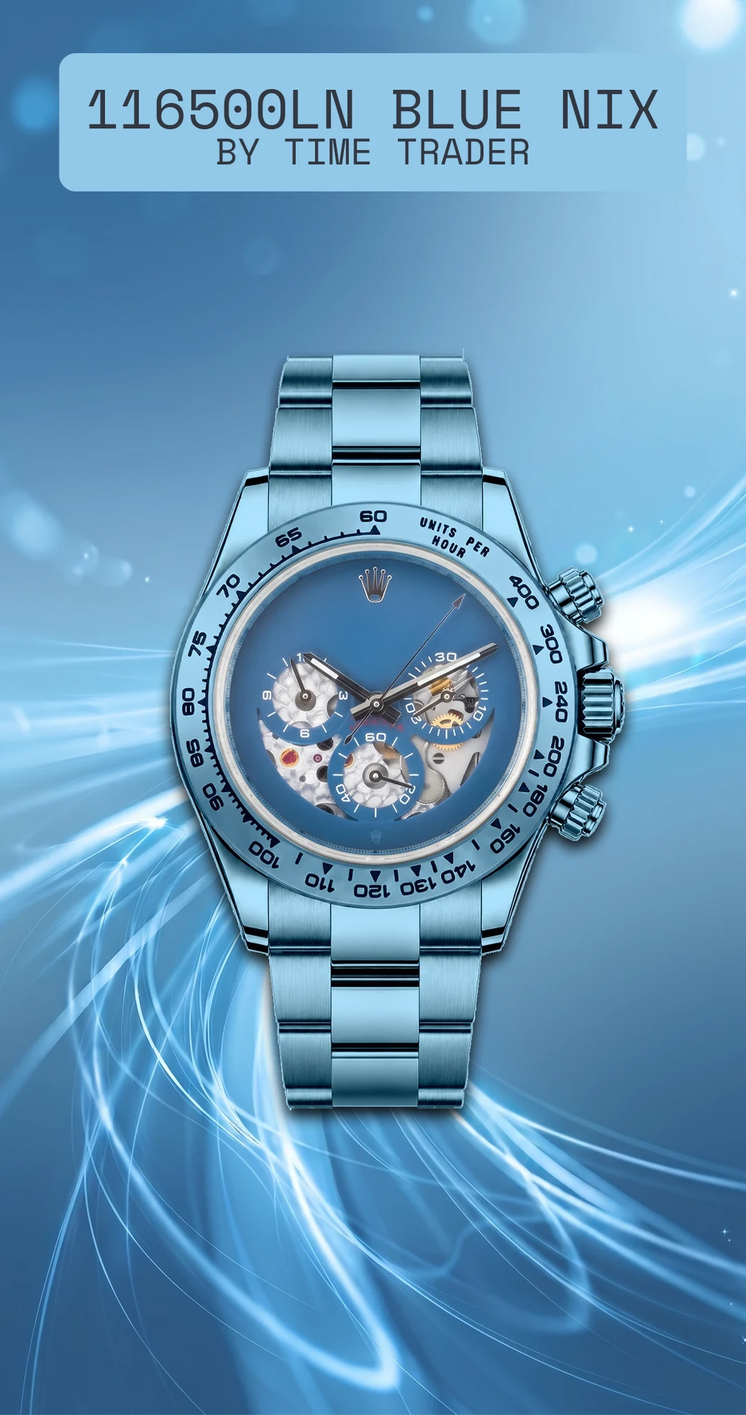 116500LN NIX Openwork Blue Time Trader
