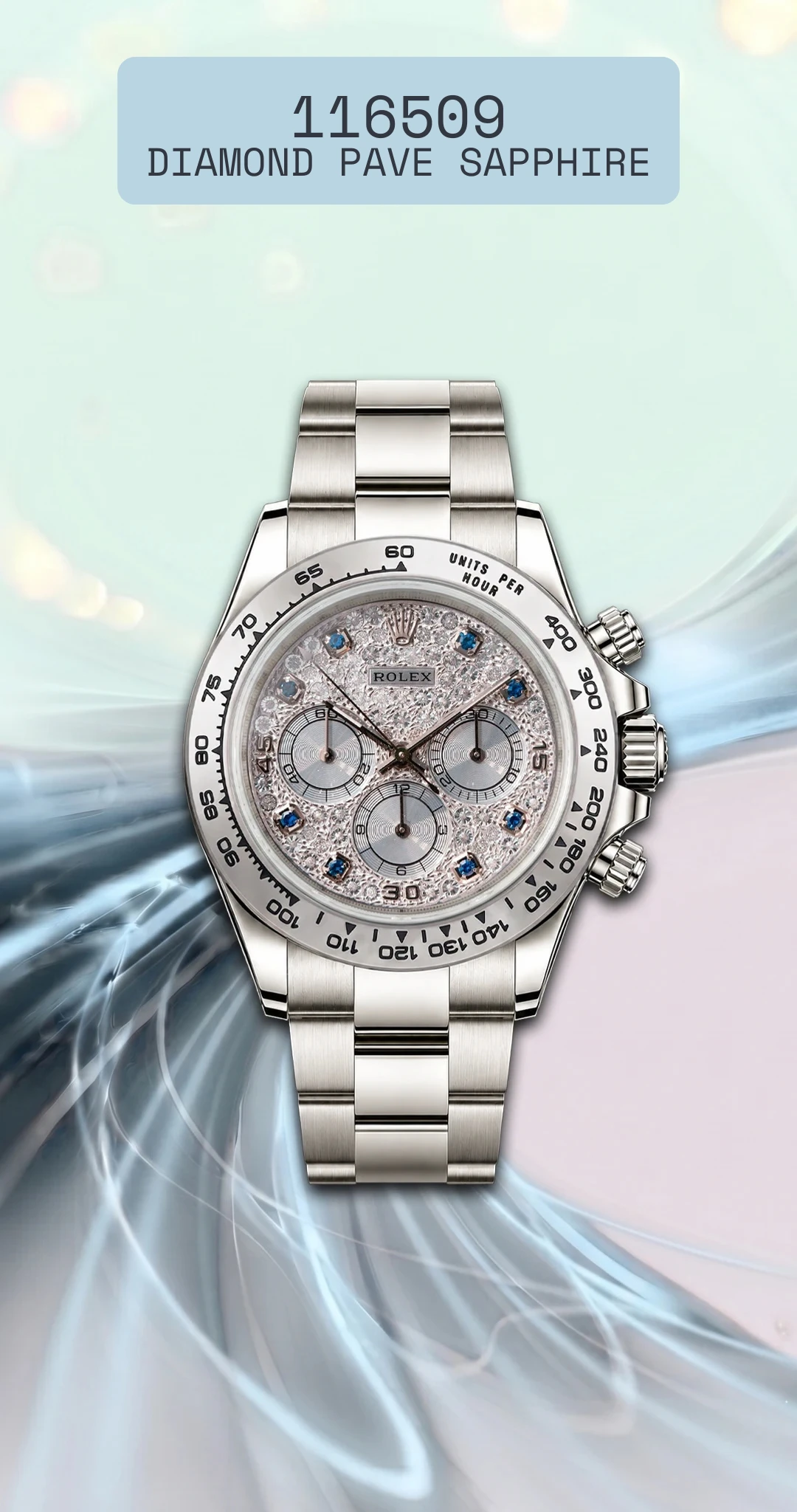 116509 Diamond Pave Sapphire