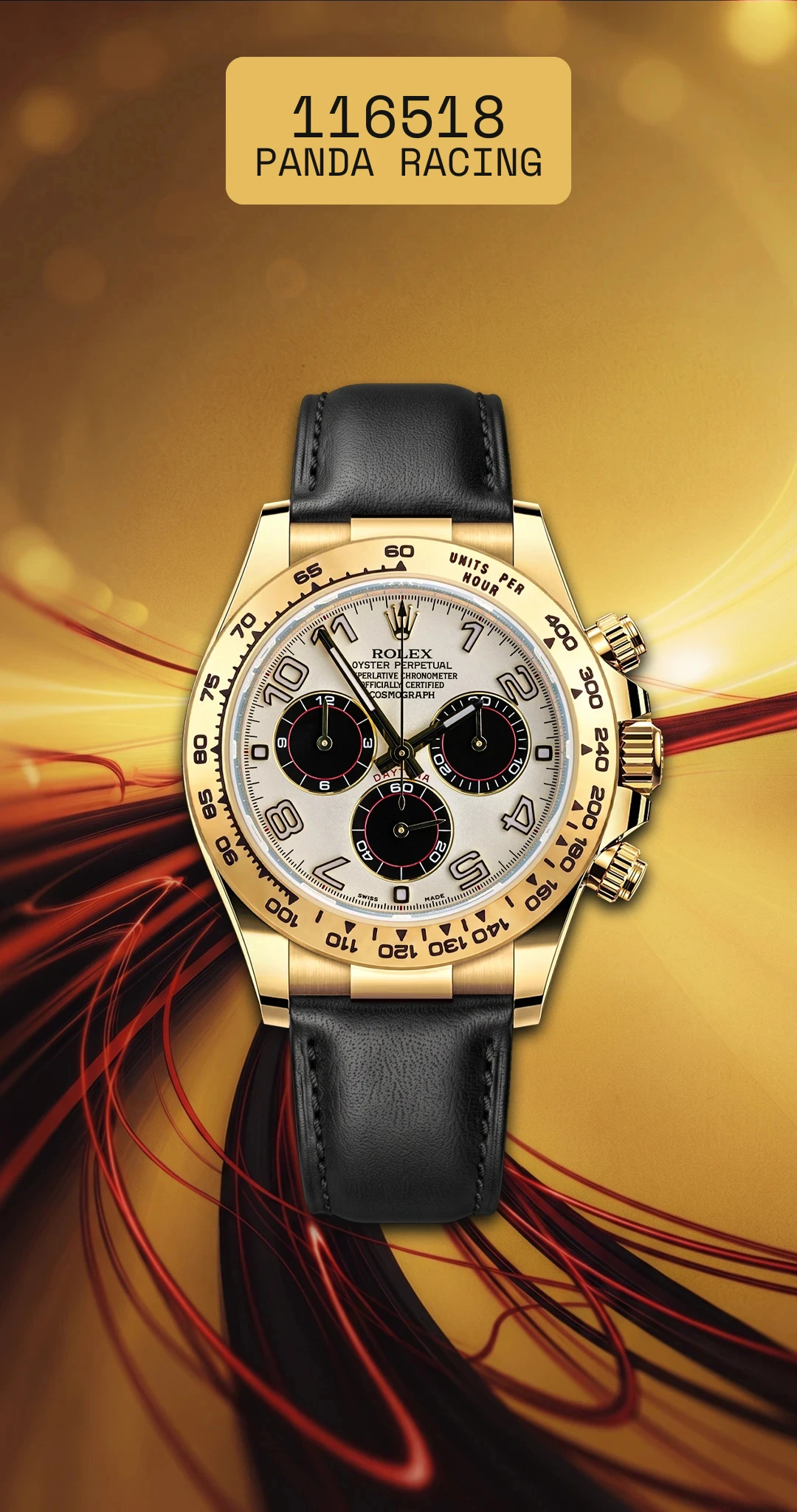  116518 panda racing leather