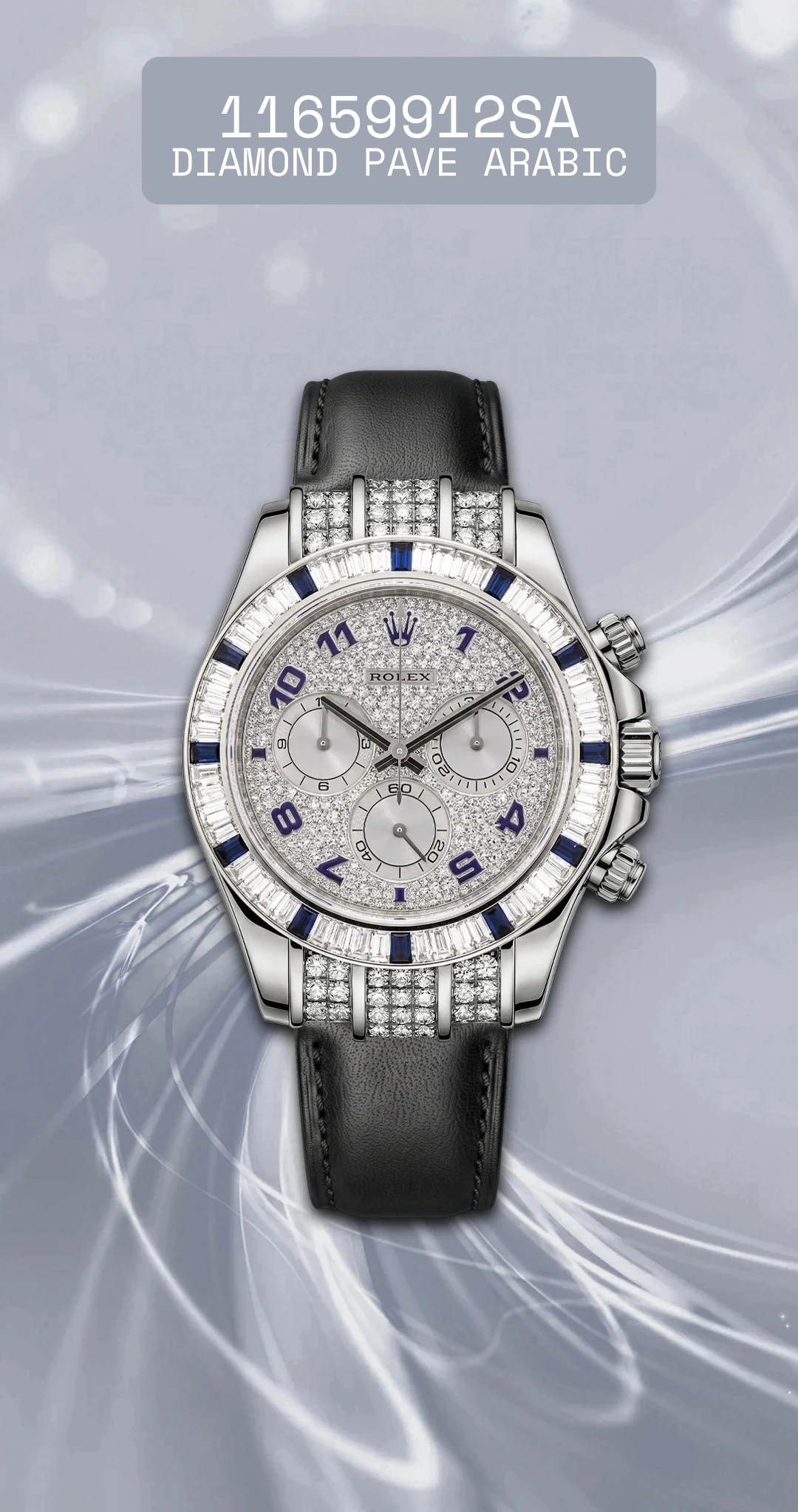 11659912SA diamond pave arabic