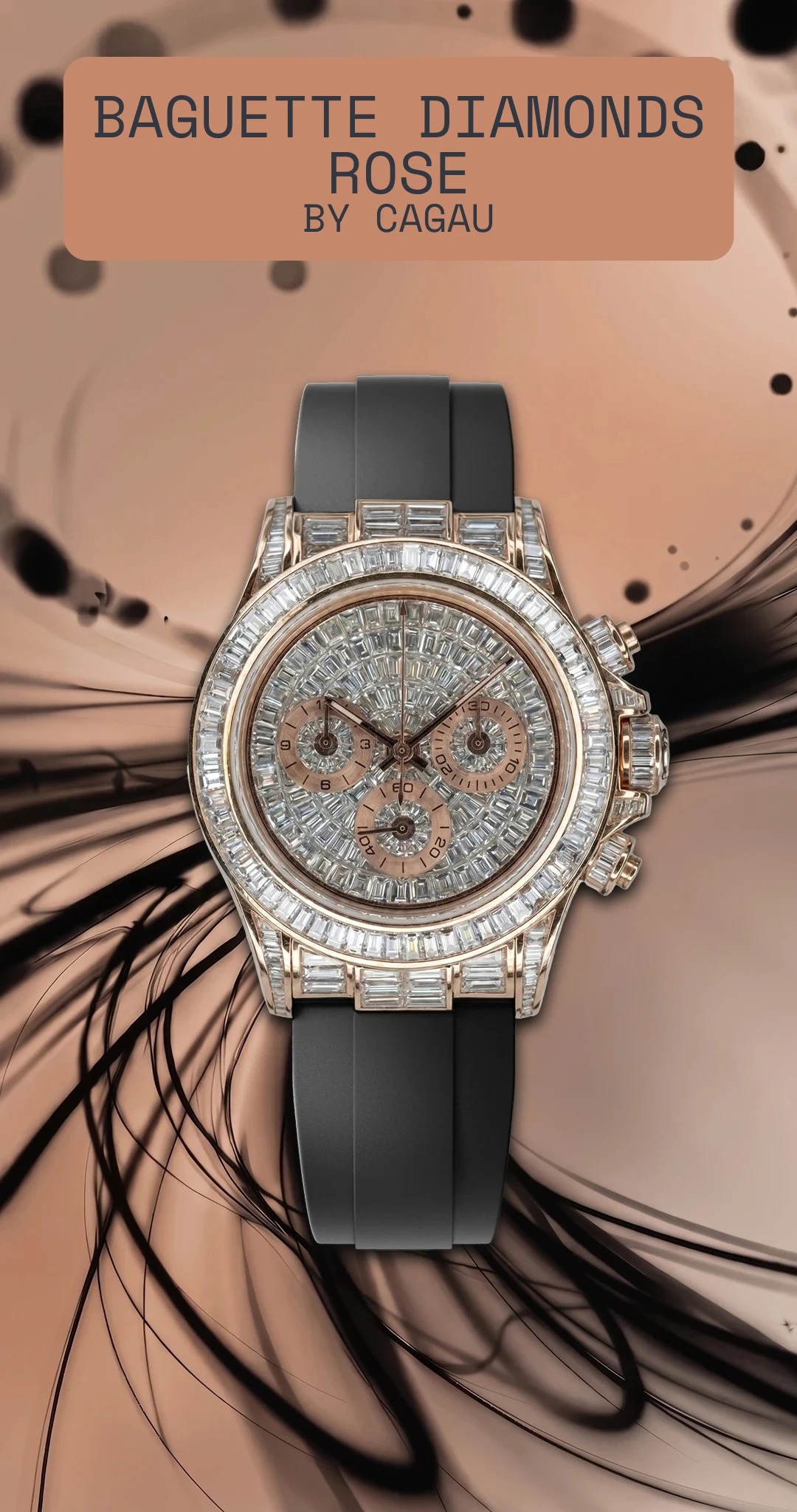Baguette Diamons Rose cagau