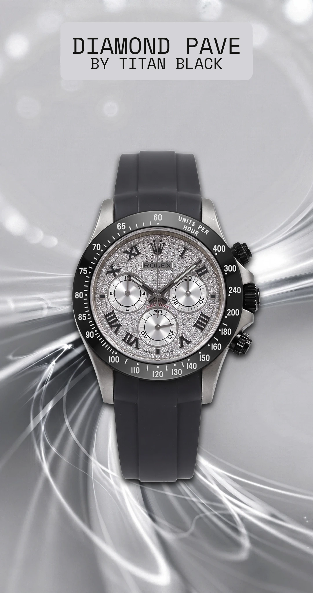 Diamond Pave Titan Black