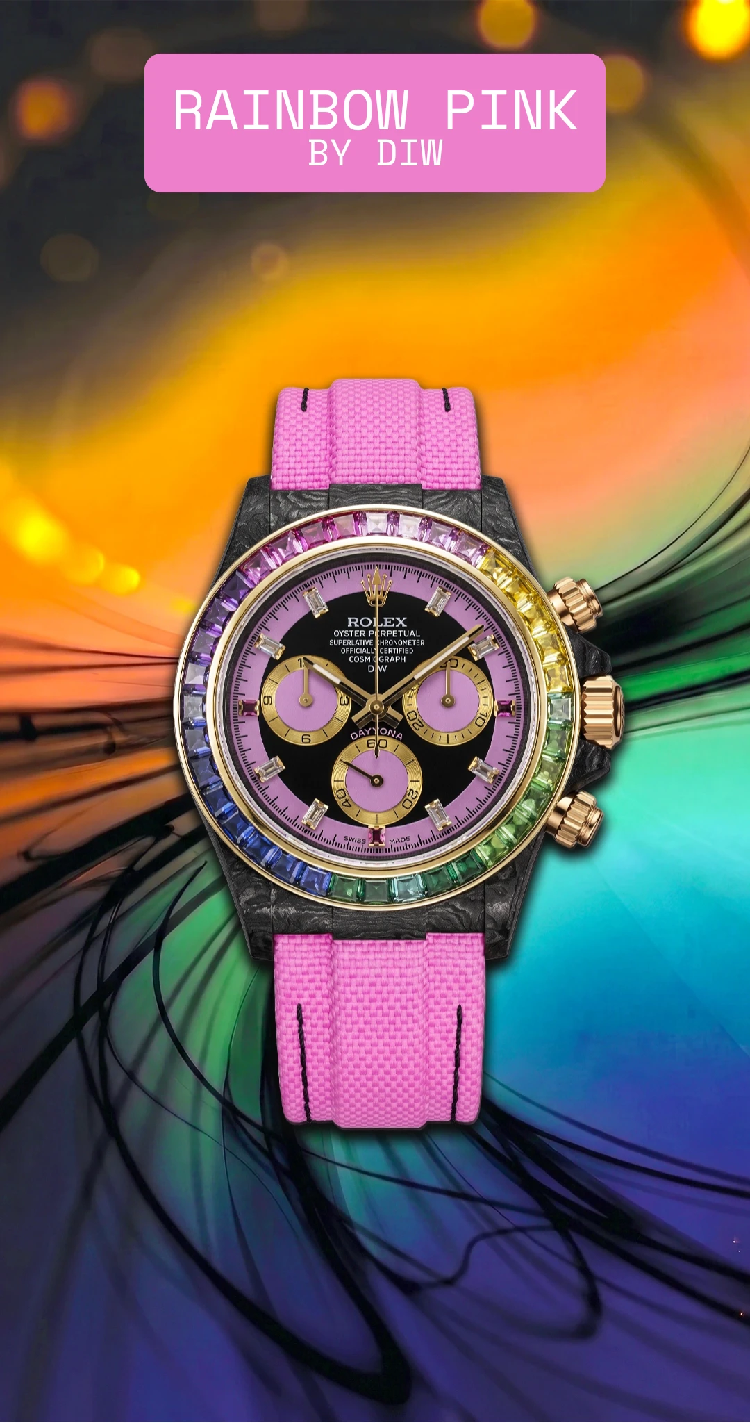 rainbow pink diw