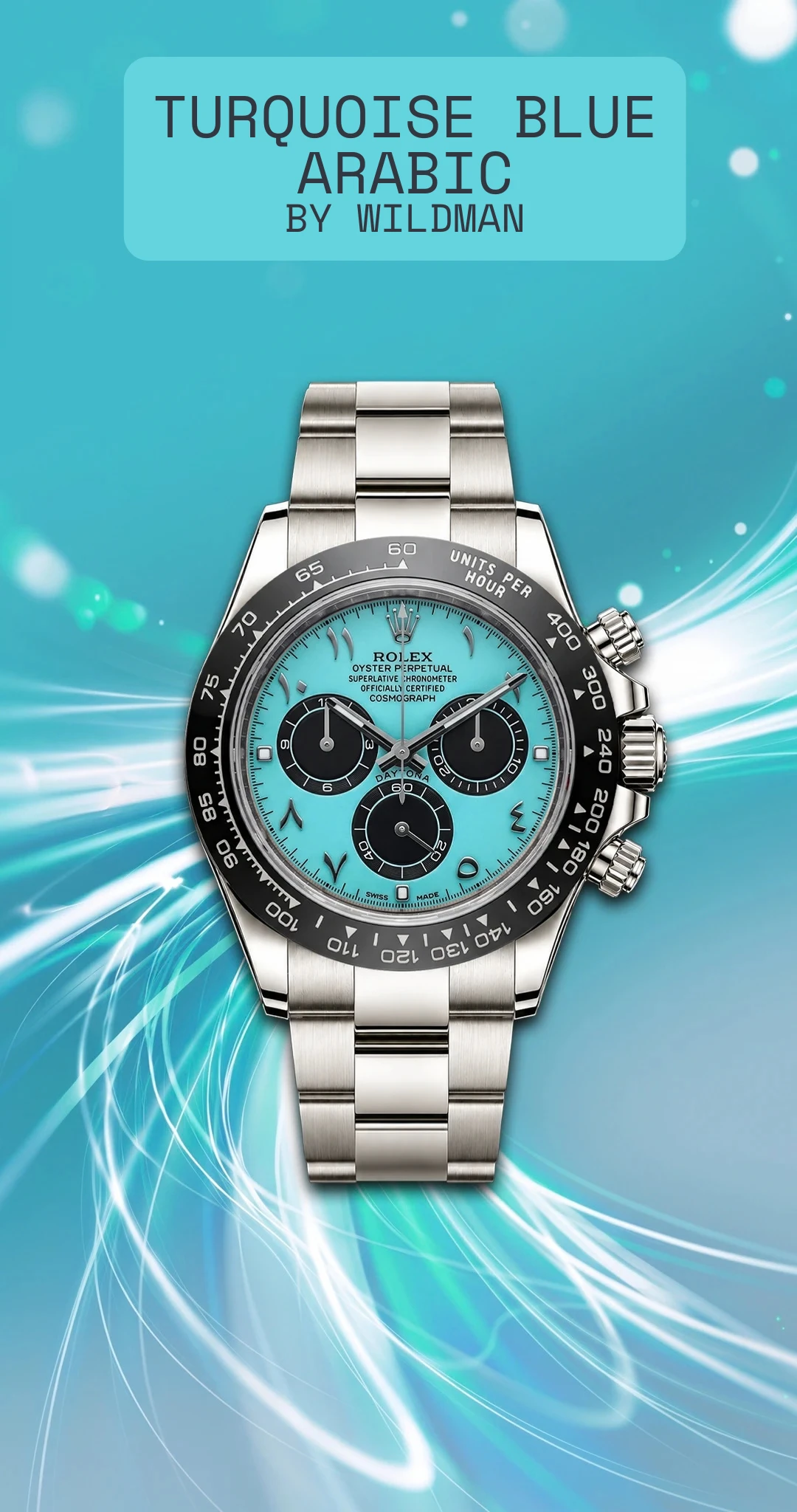 turquoise blue arabic wildman